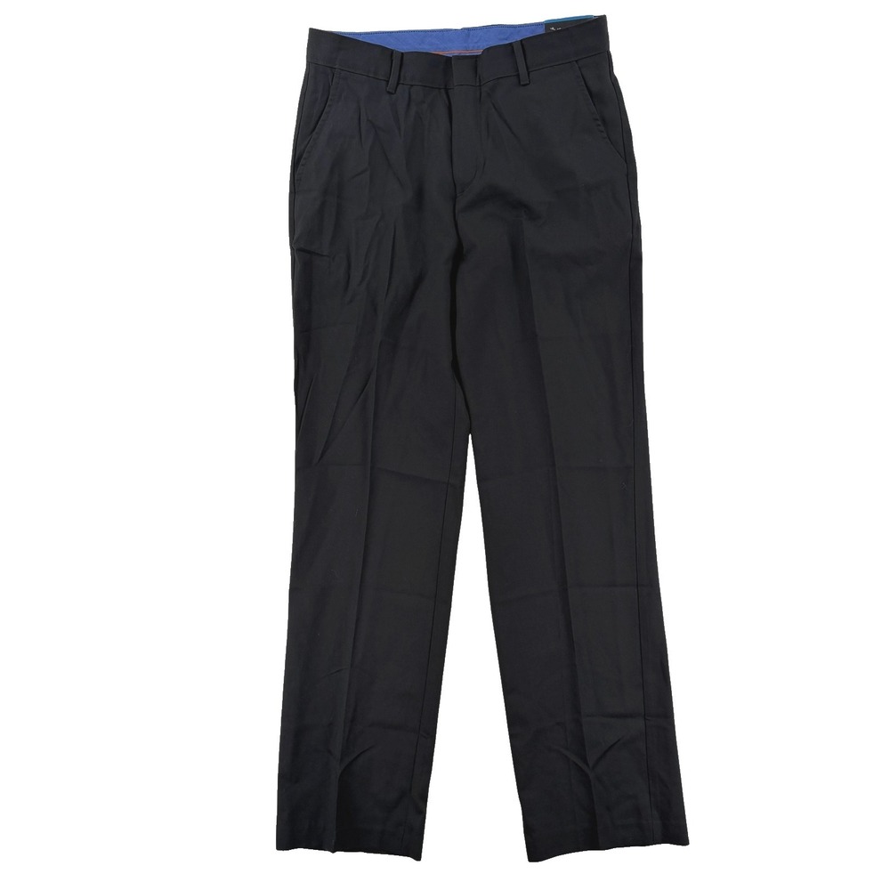 Dockers Dress Pants Boys 18 Black Regular Fit Wool Blend School Uniform 30x30